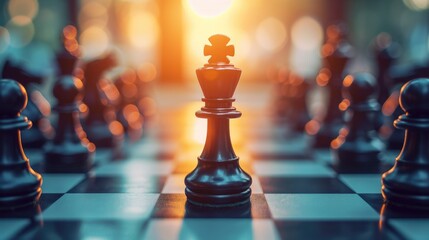 chess board game concept of business ideas and competition and stratagy plan success meaning