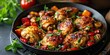 Poulet Basquaise Brilliance: Basque Chicken Charm. Dive into A Culinary Symphony of Flavorful Chicken and Peppers Captured in a Visual Feast. Picture the Poulet Basquaise Brilliance in a Vibrant