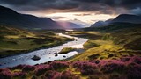 Fototapeta  - Highland Majesty: Capturing the Sublime Beauty Above