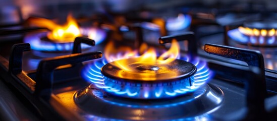 Sticker - Gas burner on kitchen stove