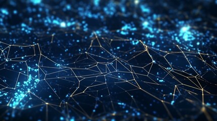 Poster - Abstract technology background Ideal for neural net Ai Generative