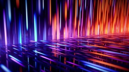 Poster - Abstract digital background featuring dynamic lines Ai Generative
