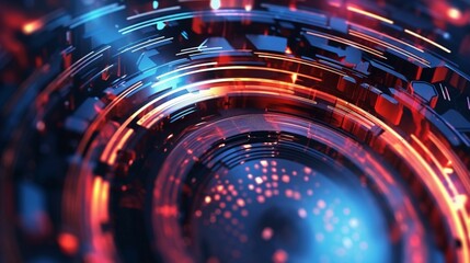 Poster - Abstract technology background Ai Generative