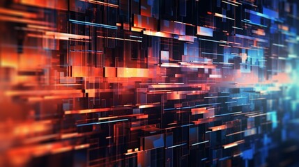 Poster - Abstract technology background Ai Generative