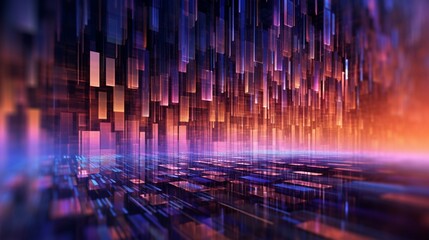 Poster - Digital technology concept abstract background Ai Generative