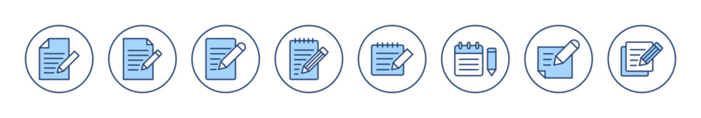 Note icon vector. notepad sign and symbol