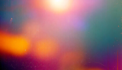 Wall Mural - background of retro film overly, image with scratch, dust and light leaks