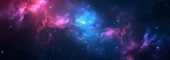 Wall Mural - Galaxy with nebula and stars in space. Outer space background. Galaxy background