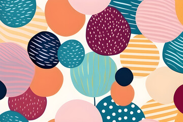Wall Mural - colorful and modern abstract art: seamless patterns and trendy contemporary backgrounds made by hand