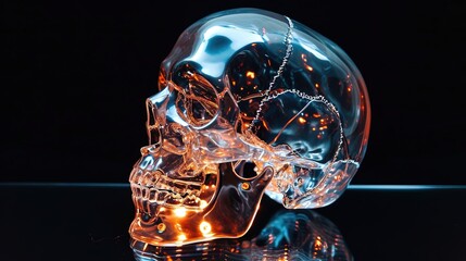 Poster - Futuristic Skull LED