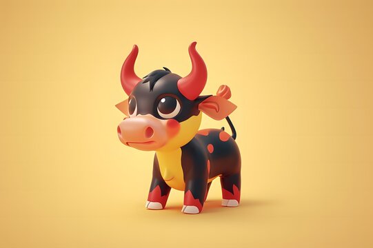A cute little bull