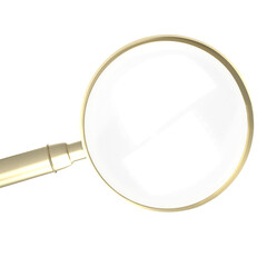 The magnifying glass png image  3d rendering.