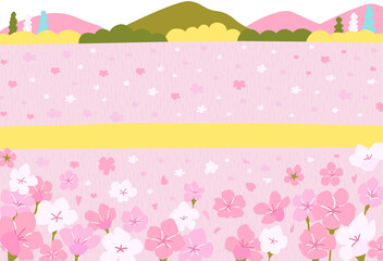 Wall Mural - pink background of spring