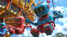 Walking Robot Ride Shopping Mall Free Stock Photo - Public Domain Pictures
