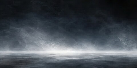 smoke melds with scenes of blackened fog dark background merges into mesmerizing light. nature horiz
