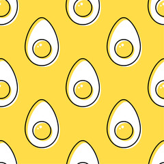 Wall Mural - background, black, boiled, breakfast, cholesterol, cooking, cut, decoration, design, diet, digital paper, drawing, easter, eat, egg, eggs, endless, fabric, food, fresh, healthy, ingredient, kitchen, l