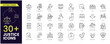 © Iconic Space - Justice editable stroke icon set. Containing justice law, court legal, lawyer, Briefcase, judgment, Law, authority, criminal and prison icons. Vector illustration. Stroke icon collection.