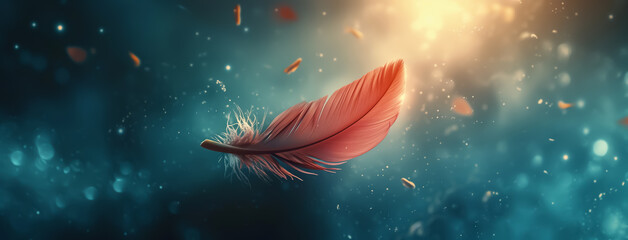 feather l design background