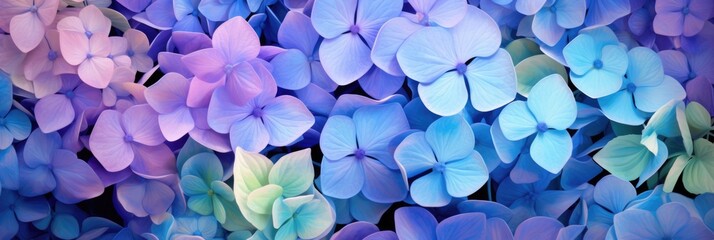 Wall Mural - colorful hydrangea background