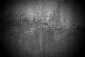 Aufkleber - Old wall texture cement dark black gray background abstract grey color design are light with white gradient background.