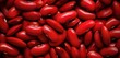 A pile of shiny red kidney bean seeds. Generative AI