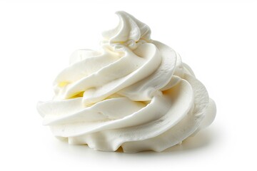 Sticker - Isolated whipped cream on white background