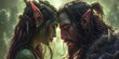 A Love Born in Fantasy: A Unique Romance Between a Green-Skinned Goblins in a Magical World, Generative AI