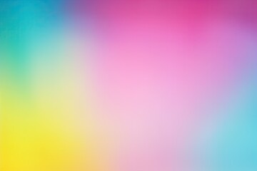 Wall Mural - Blurred pastel palette. Aquamarine, pink, yellow, azure, turquoise gradient. Colour array. Banner, web design, template. Space for text. Simplicity. Colored gradation. Subtle tonal transition