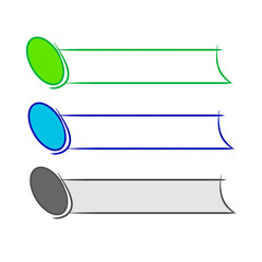 Leinwandbilder - lower third design multicolour set of banners for element design transparent file png, text box frame template element