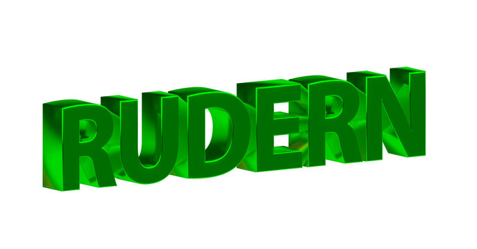 Rudern - plakative grüne
3D-Schrift, Wassersport, Sportart, Ruderboot, Paddeln, Ausdauertraining, Teamarbeit, Wettkampf, Fitness, Gleichgewichtstraining, Körperkoordination, Rendering, Freisteller