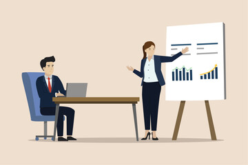 Wall Mural - Business meetings, discussions for business development, business agreements or agreements, discussion meetings for company success.