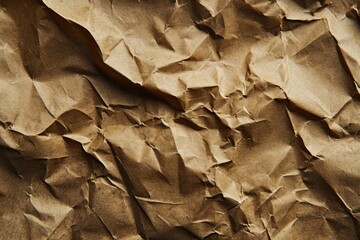 Poster - A detailed close up of a piece of brown paper. Perfect for adding a rustic touch to any project