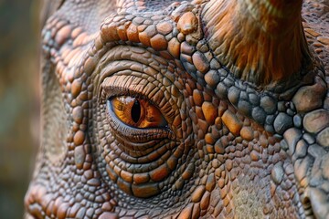 Poster - A close-up view of an animal's eye. Can be used to showcase the intricate details and beauty of nature