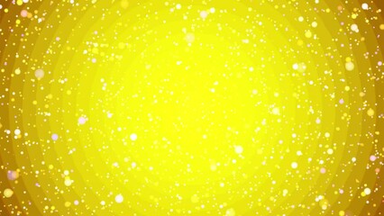 Wall Mural - 4k motion loop gold background with falling particles radially.