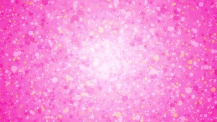 Wall Mural - 4k motion loop pink background of shiny particles gushing out one after another.