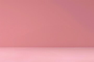 Pink empty room with a pink wall and floor background. High quality photo