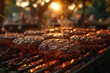 Sizzling Steakhouse: Grilled Hamburgers and Sunswept Sides Generative AI