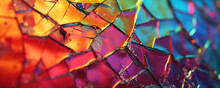 A Shattered Mirror Reflecting Fragments Of A Vibrant Spectrum, Representing The Beauty Found In Broken Yet Resilient Hearts.