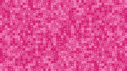 Wall Mural - Abstract 4K motion loop red background with flashing shiny mosaic tiles quickly.