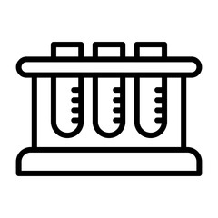 Poster - Test Tube Rack Vector Icon