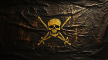 Yellow And Black Pirate Flag