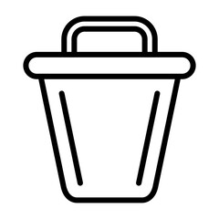 Canvas Print - Trash Vector Icon