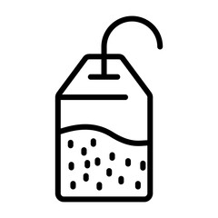 Sticker - Teabag Vector Icon