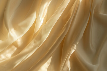 Poster - Soft shadows on o a cotton fabric. Background image. Created with Generative AI technology
