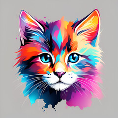  colorful  image of the fun cat logo