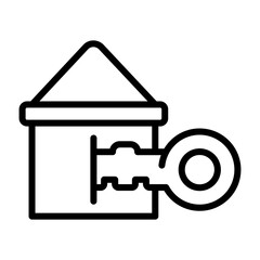 Sticker - House Vector Icon