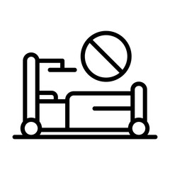 Wall Mural - Bed Vector Icon