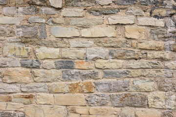 Wall Mural - Texture of an old brick masonry