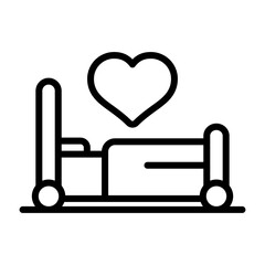 Wall Mural - Bed Vector Icon