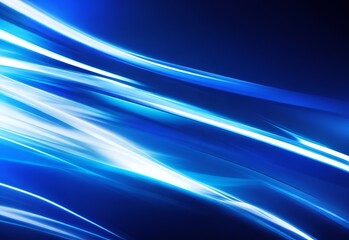 Poster - Abstract blue background with dynamic light effect